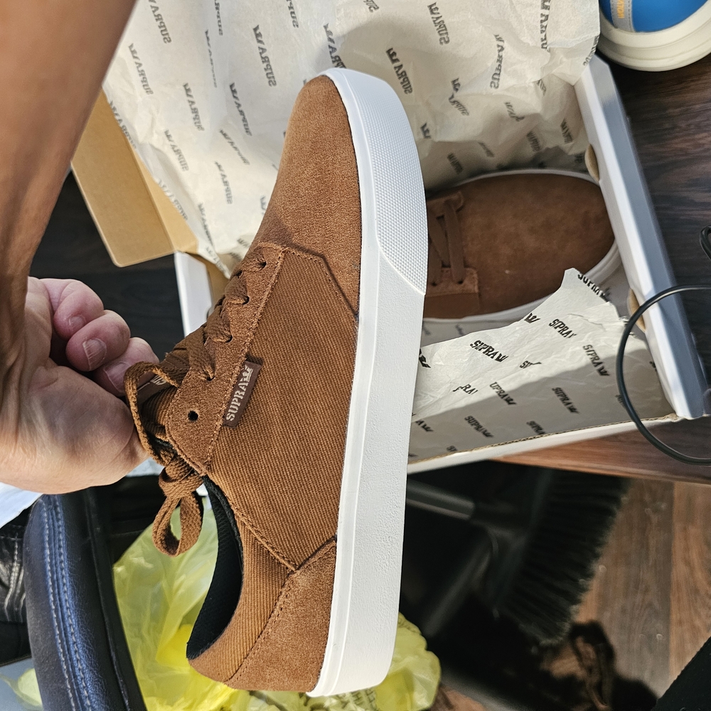 Supra Men's Brown Suede Sneakers - Picture 2 of 3